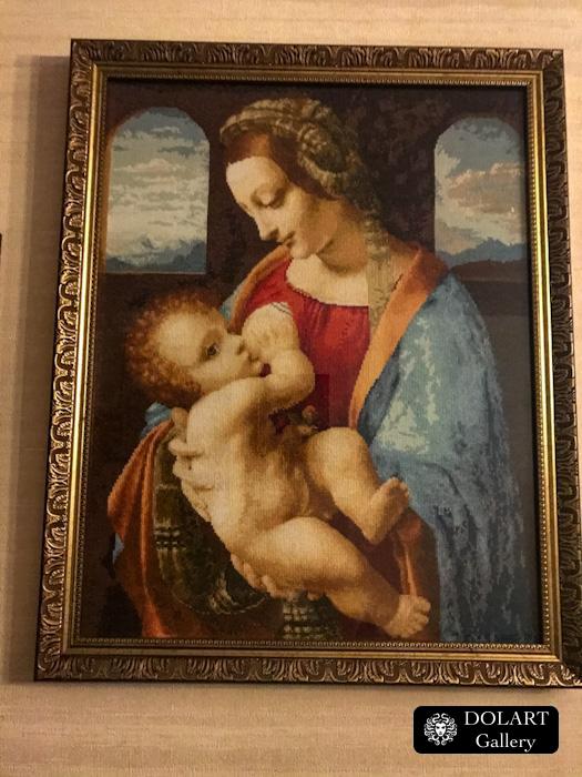 картина Мадонна Литта по мотивам Леонардо да Винчи размер 60*50 см