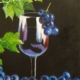 Картина маслом Виноград, холст на подрамнике 50х40