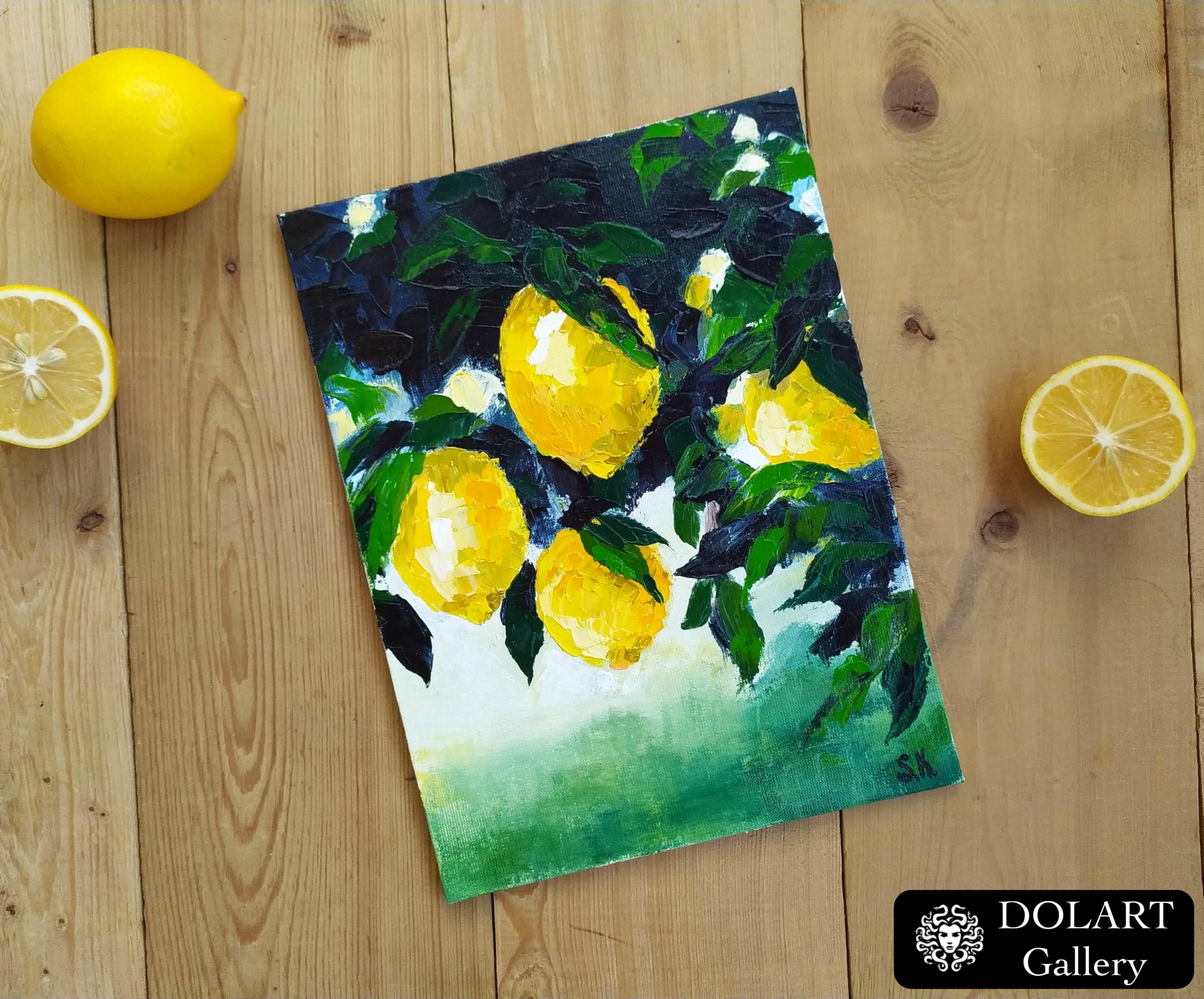 Original lemon painting