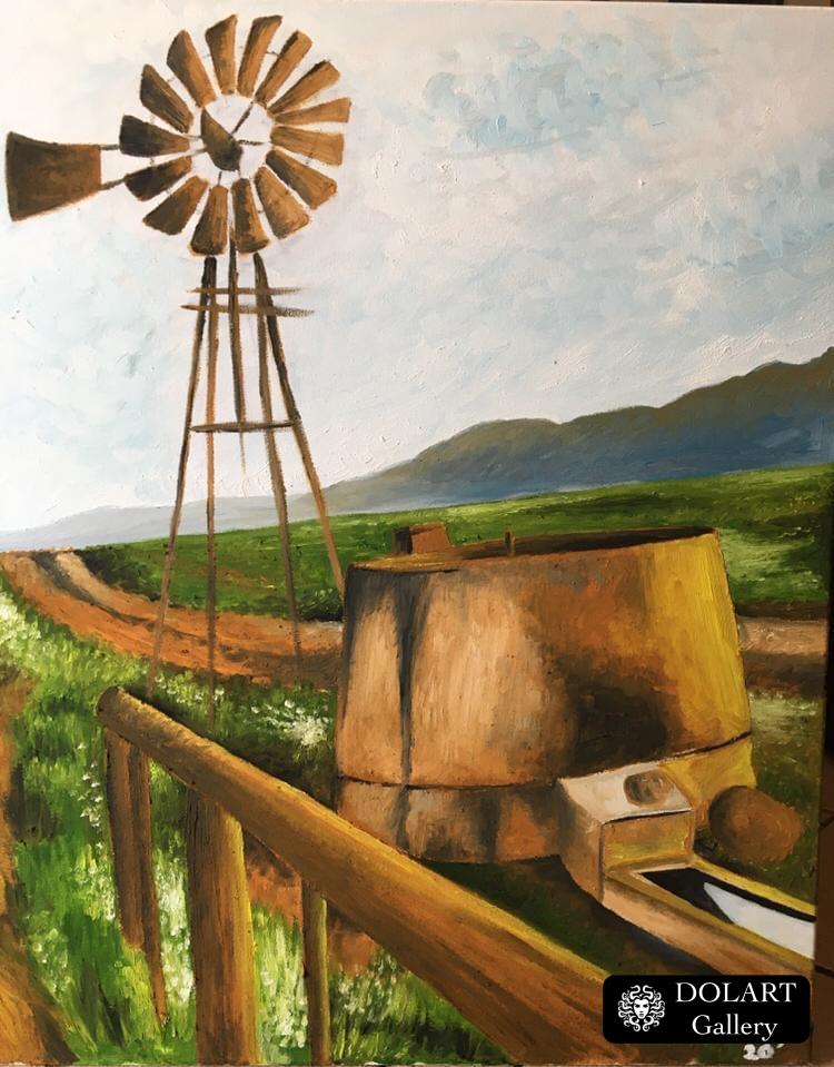 “Windmill on a farm”