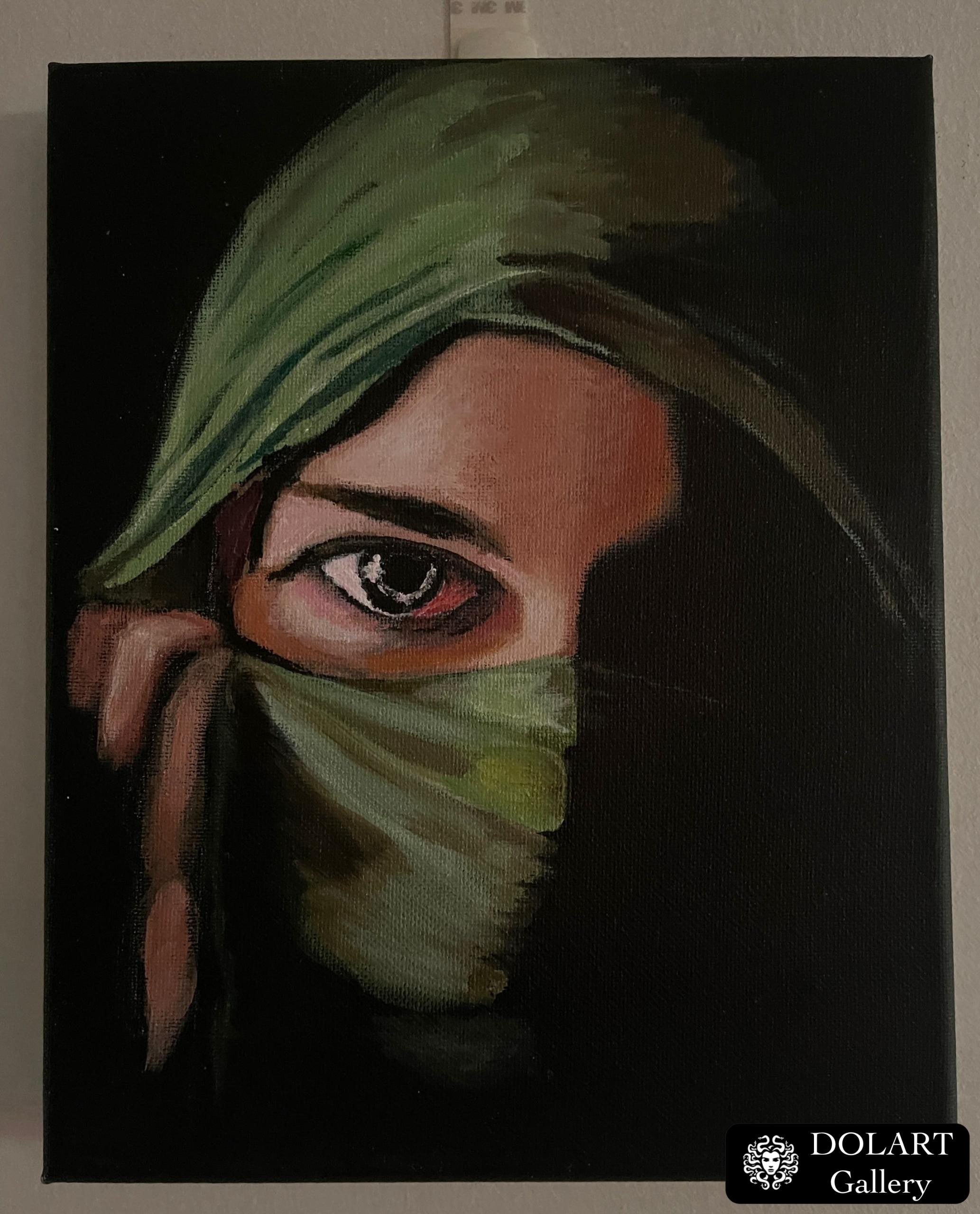 Arabian women acrylic painting