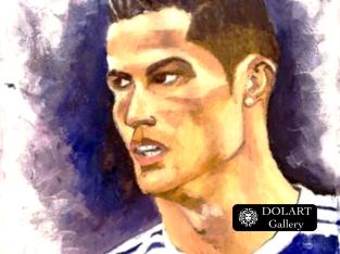 Portrait of Cristiano Ronaldo.