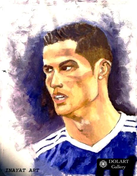 Portrait of Cristiano Ronaldo.