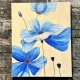Картина-абстракция Голубой цветок